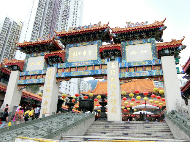 香港市内観光　黄大仙寺院